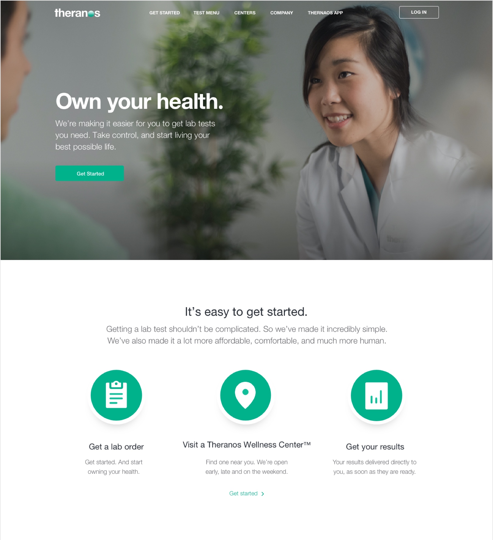 Theranos | Branding, Website Design, Web and Mobile Apps | Baseline.
